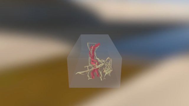 Arteria y Venas en Cubo 3D Model