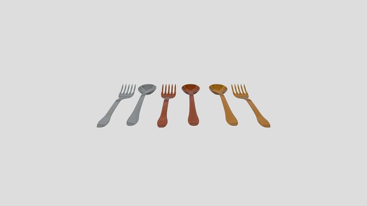 Cutlery 3D Model