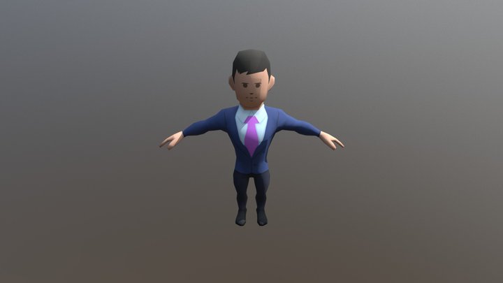 Office Worker 01 3D Model