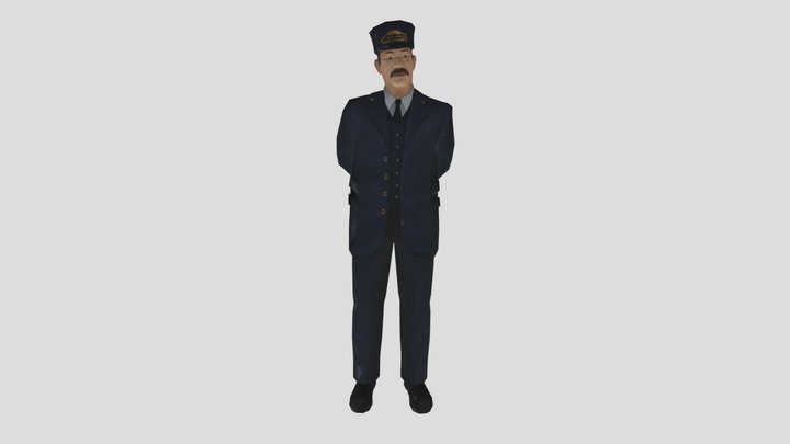 CONDUCTOR (Polar express GameCube) 3D Model