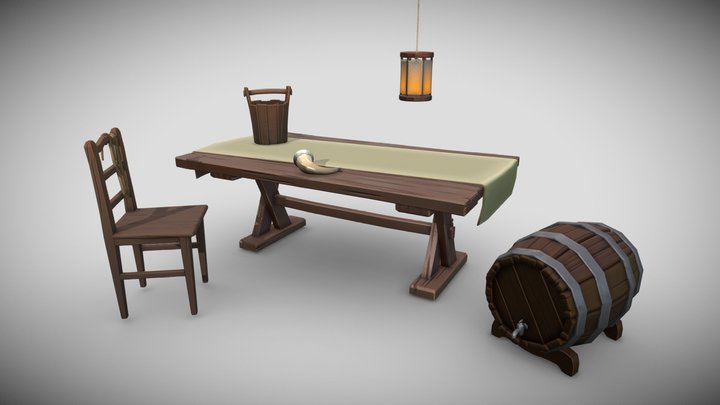 Viking Themed Props Pack - Wylam 3D Model
