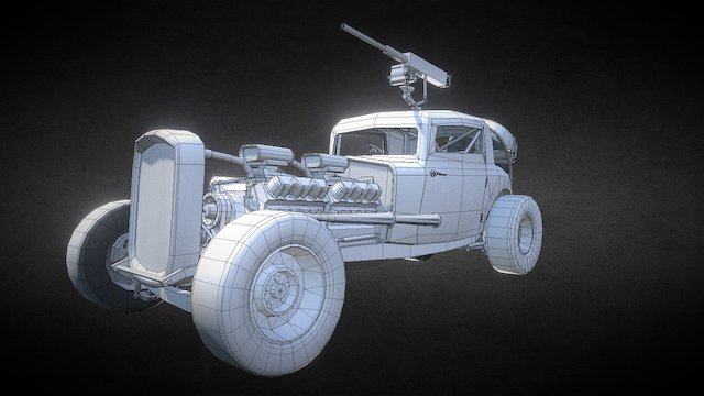 Hot Rod 3D Model