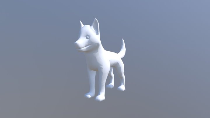 Husky Lowpoly allquads 3D Model