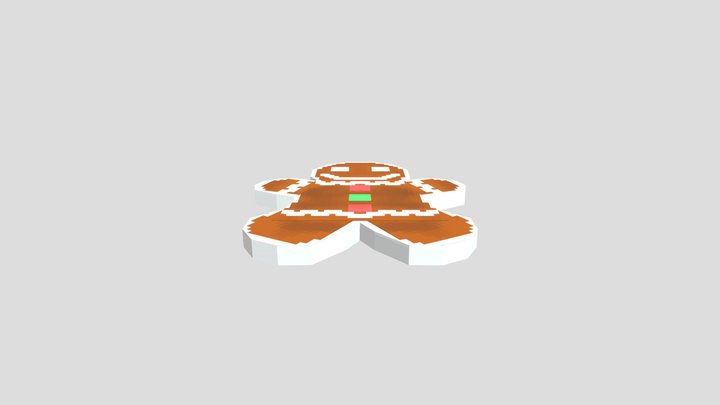 Gingerbread Man 3D Model