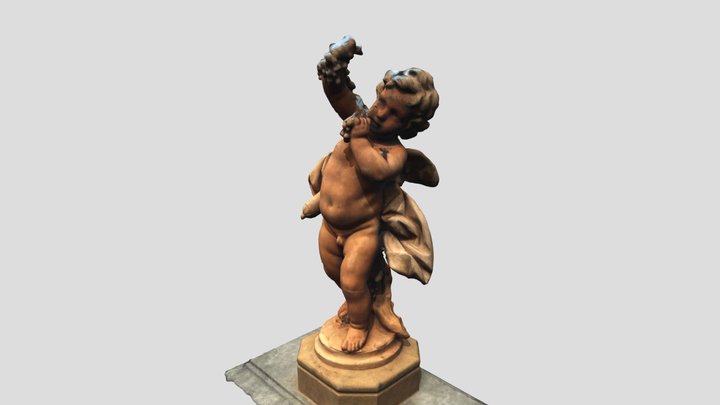 Cherub Statue 3D Model