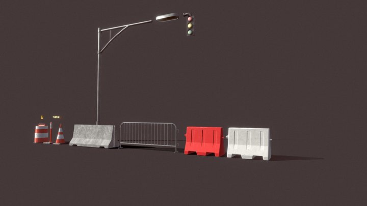 Street Asset 3D Model