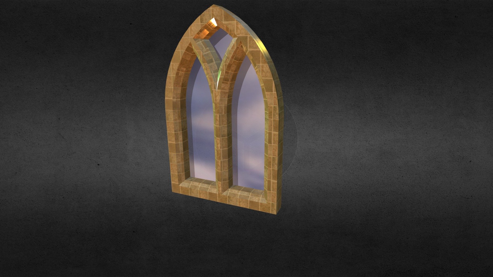 Gothic Window with texture - 3D model by Norman Weng (@kalag) [59f02b7 ...