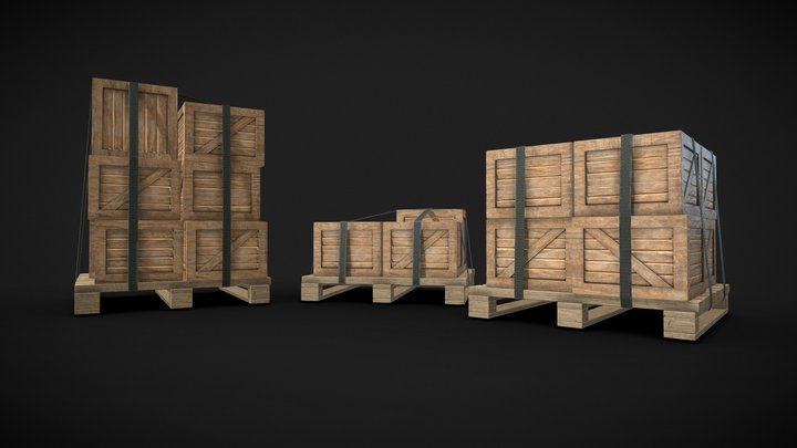 Street Crate Set – Gratis 3D-model STL