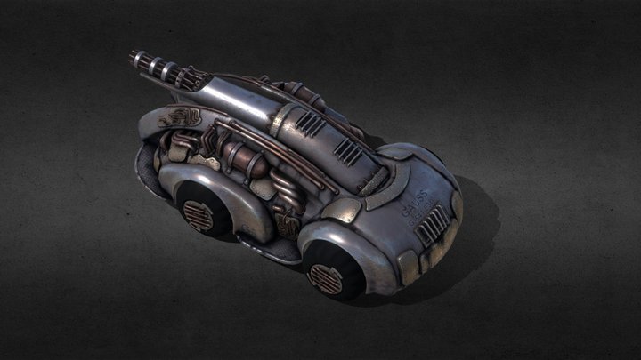 Gauss Tank - model from Dead Cyborg game 3D Model