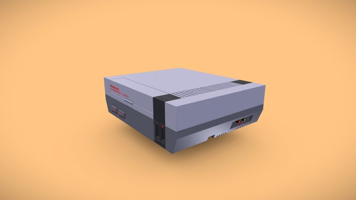 NES Console 3D Model