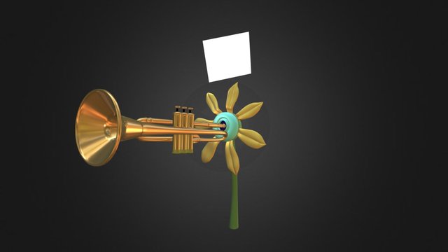 Trumpet Vine 3D Model