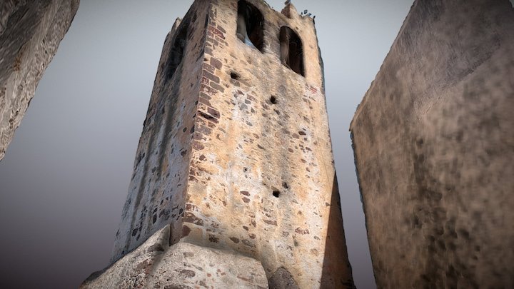 Campanile Chiesa San Pietro - Galtellì 3D Model