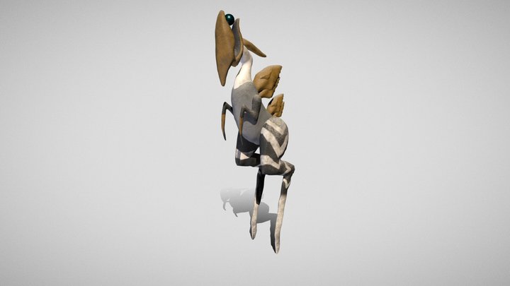 B2D1_Hins_Jenny_ CharaAdvAnim_SculptPose 3D Model