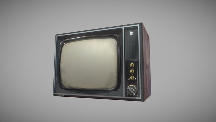 Soviet TV "Рекорд В-304" 3D Model