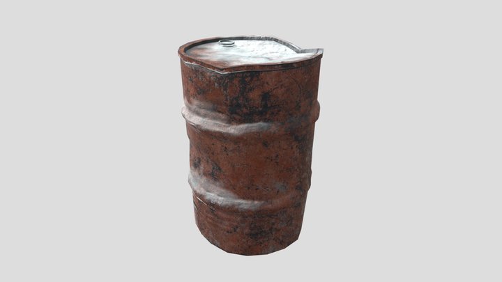 Oil Drum 3D Model