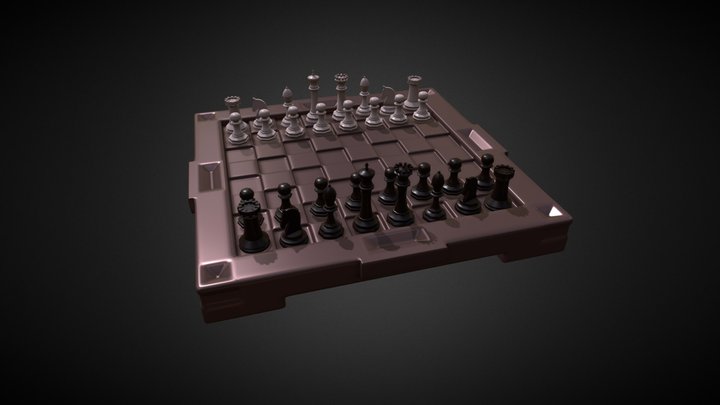 Chess Set 3D Model