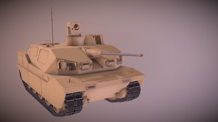 Black Knight's // Un tank sans pilote 3D Model