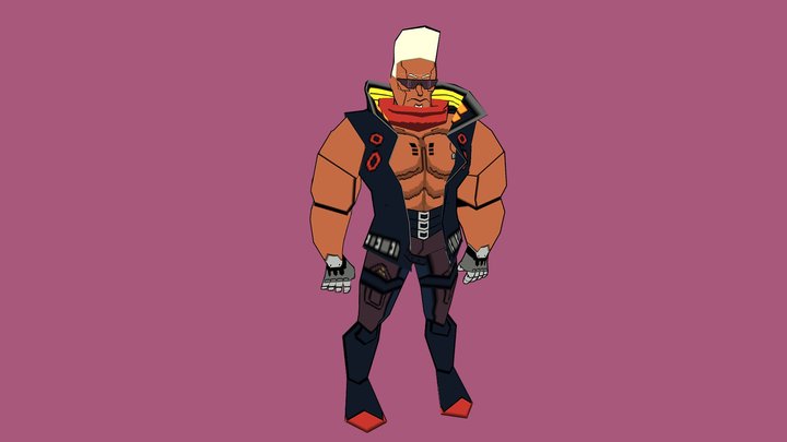 LowPoly Maine (Cyberpunk Edgerunners) 3D Model