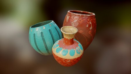 Ancient Vases 3D Model