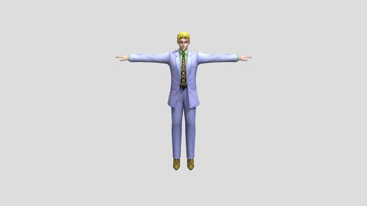 Yoshikage kira Jojos bizarre adventure DIU 3D Model