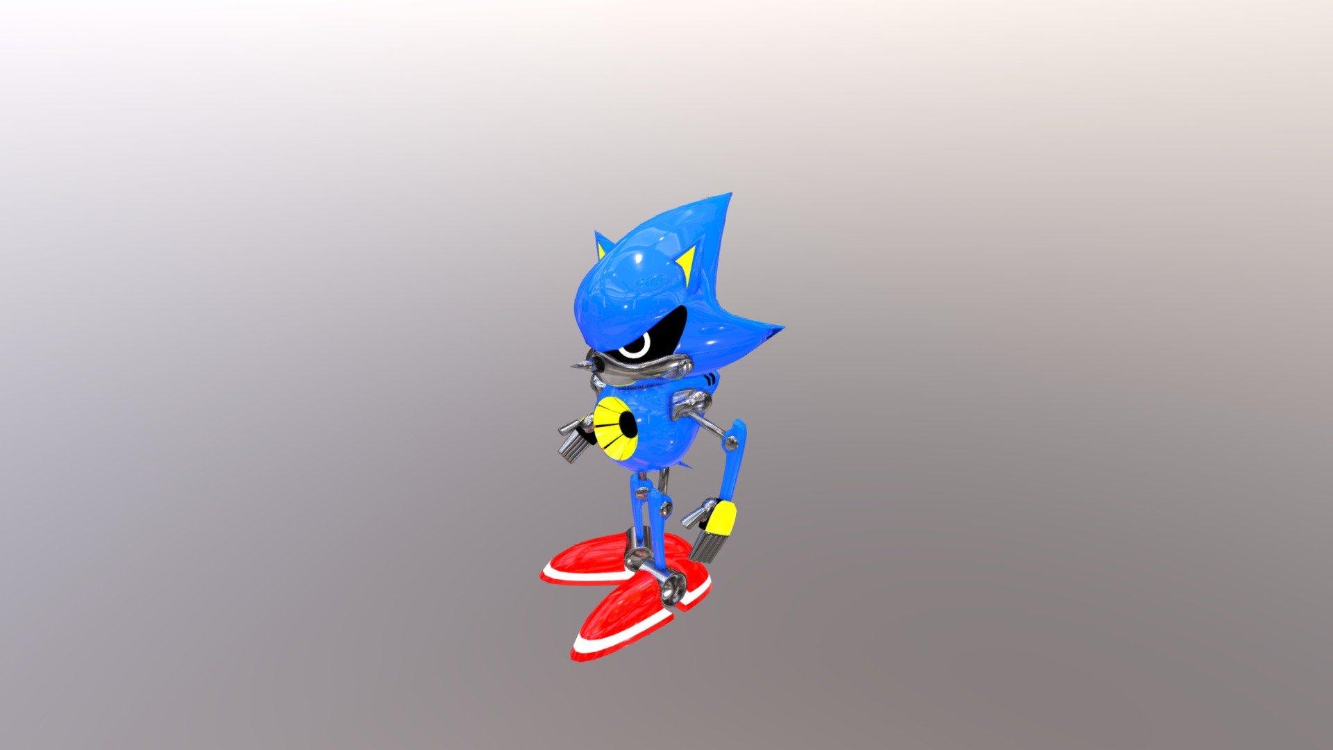 Metal Sonic (Sonic CD Concept Art V2) - 3D model by Leite maneiro ...