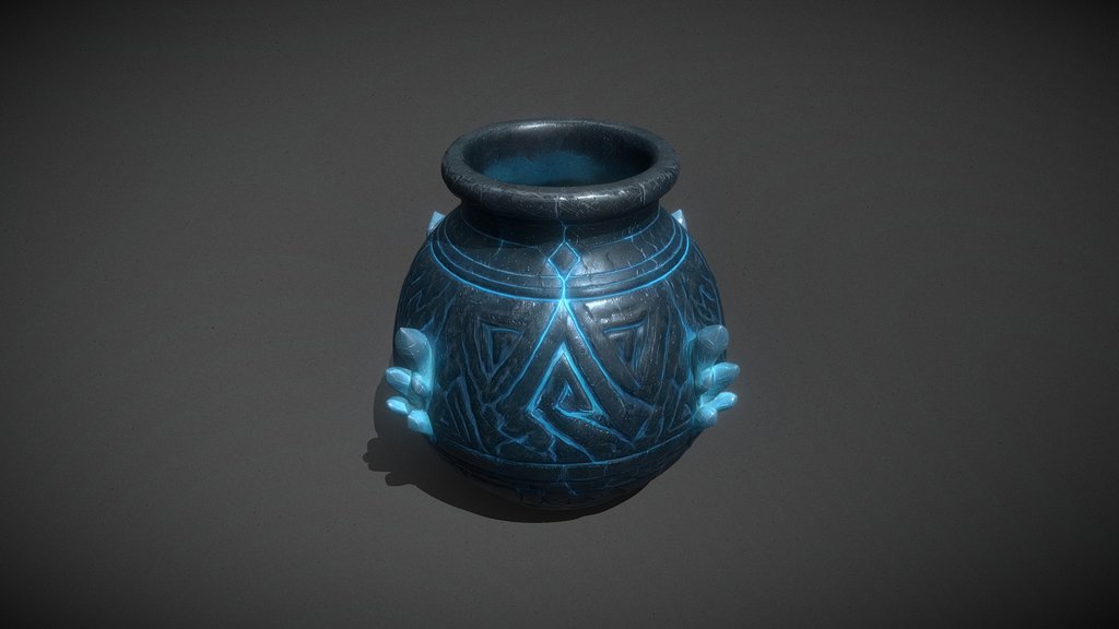 Stylized Ice Rune Pot R_50k Qua