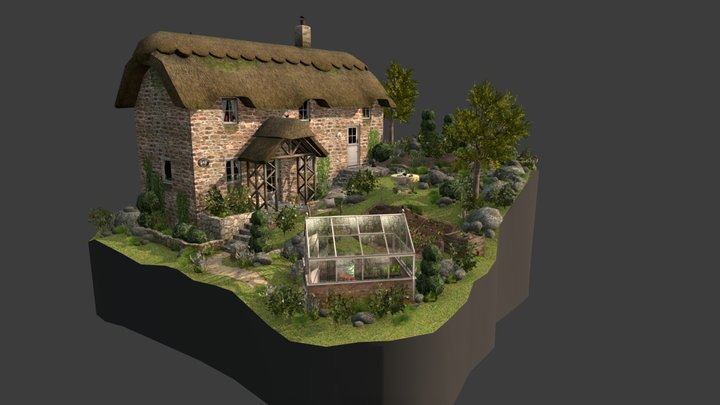 DAE Diorama - Grandma's House 3D Model