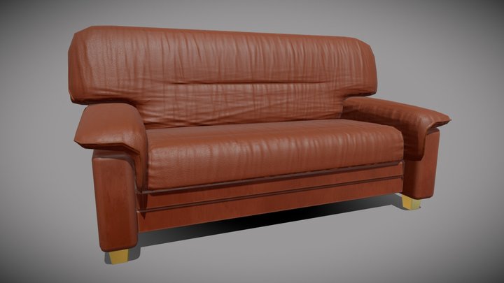 Leather Sofa/couch – Free 3D Model STL