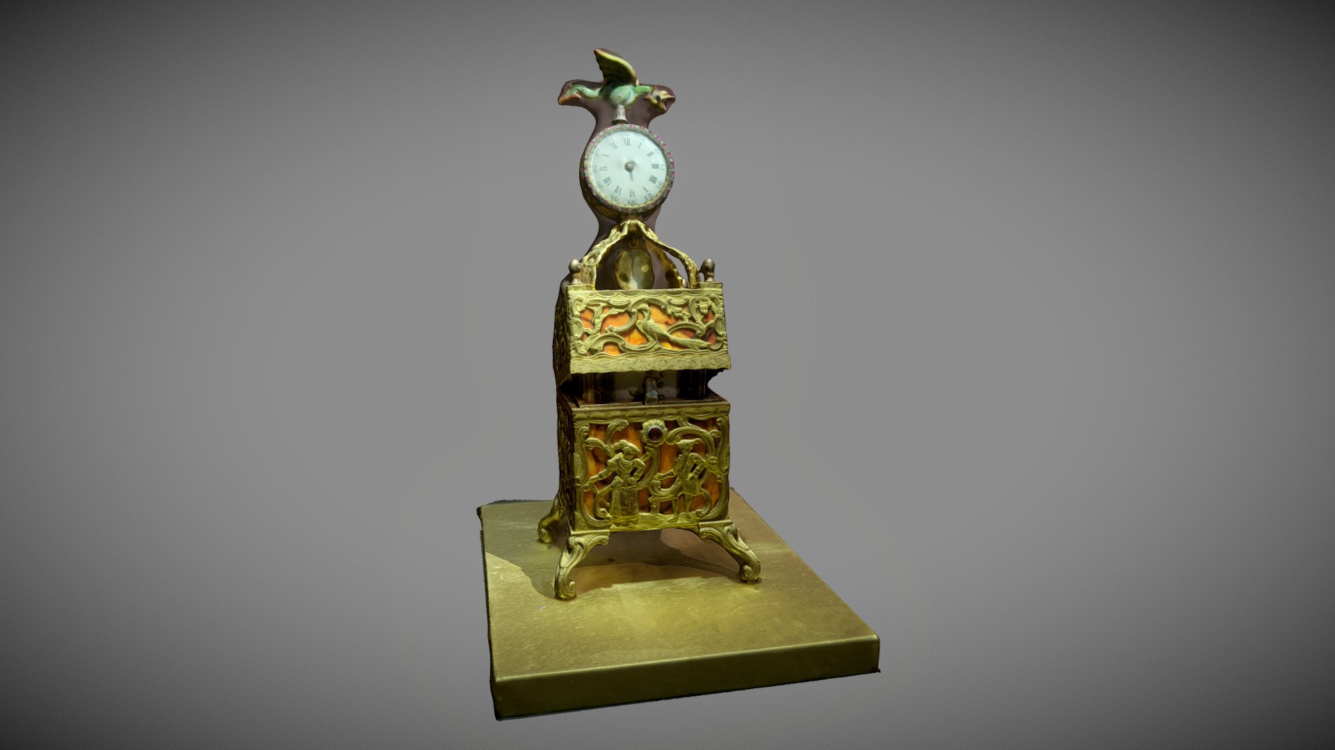 Necessary topped with a clock