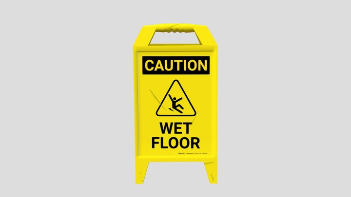 WetFloorSign 3D Model