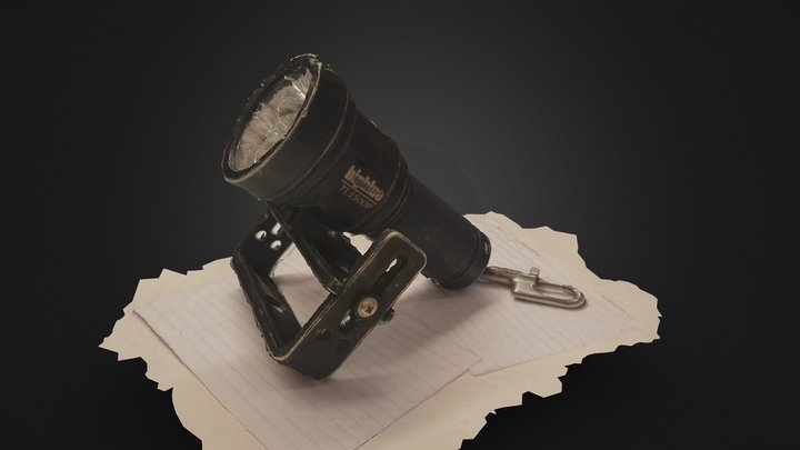 Bigblue TL3500p diving light 3D Model
