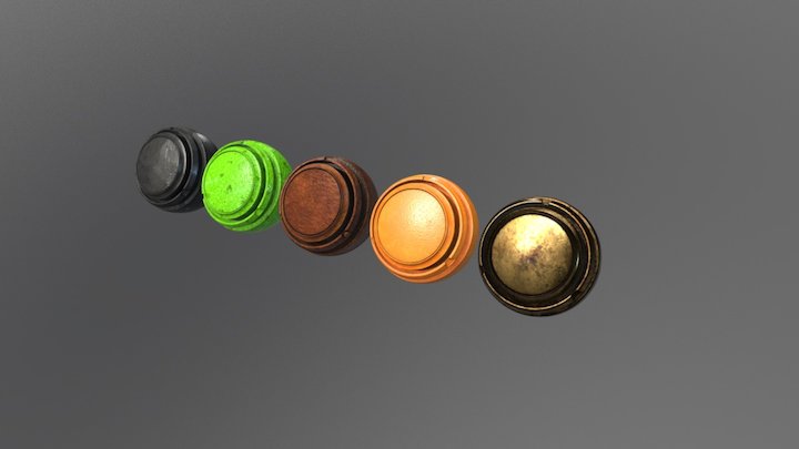 5 Materials 3D Model