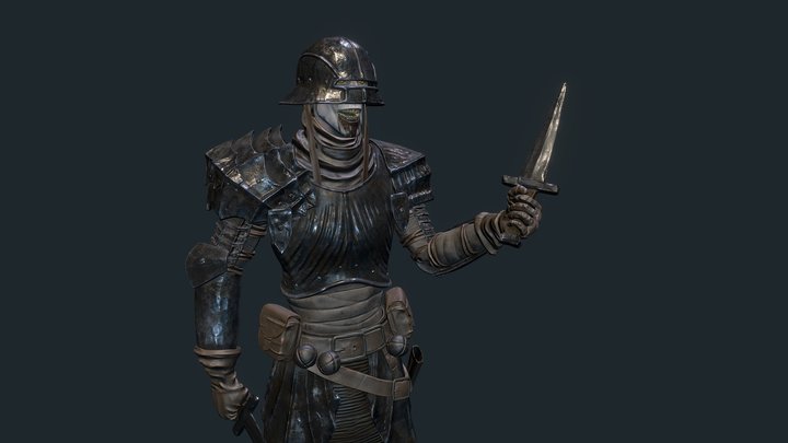 Plagued Assassin Bust 3D Model