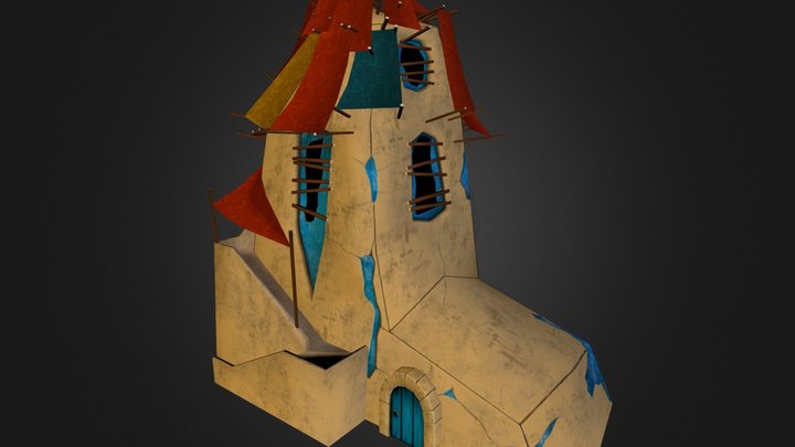 Desert House 3D Model