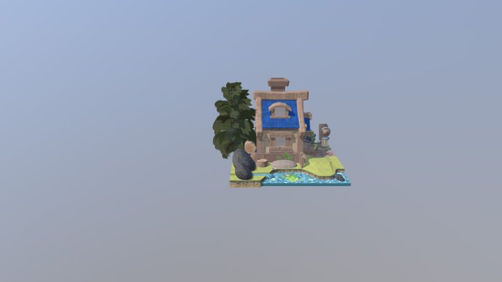 Fantasy House 3D Model