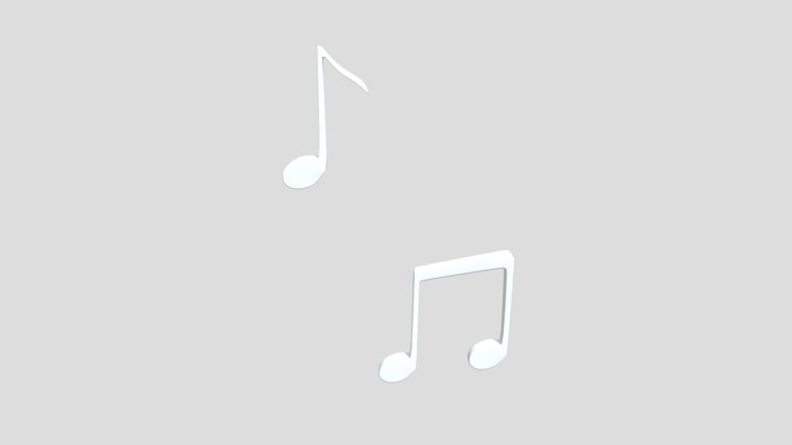 Musical Note 3D Model