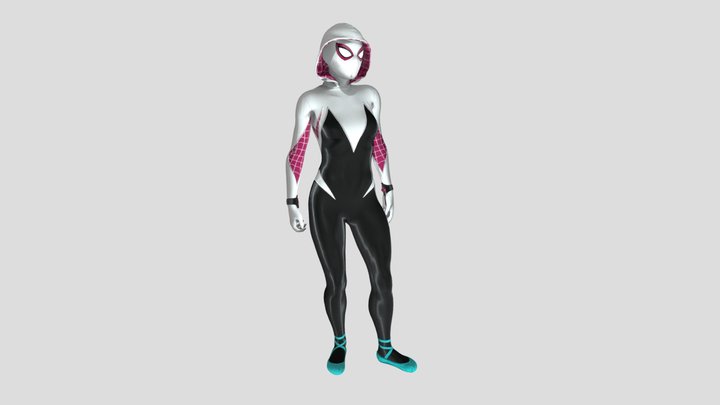 Spider Gwen Animation 3D Model