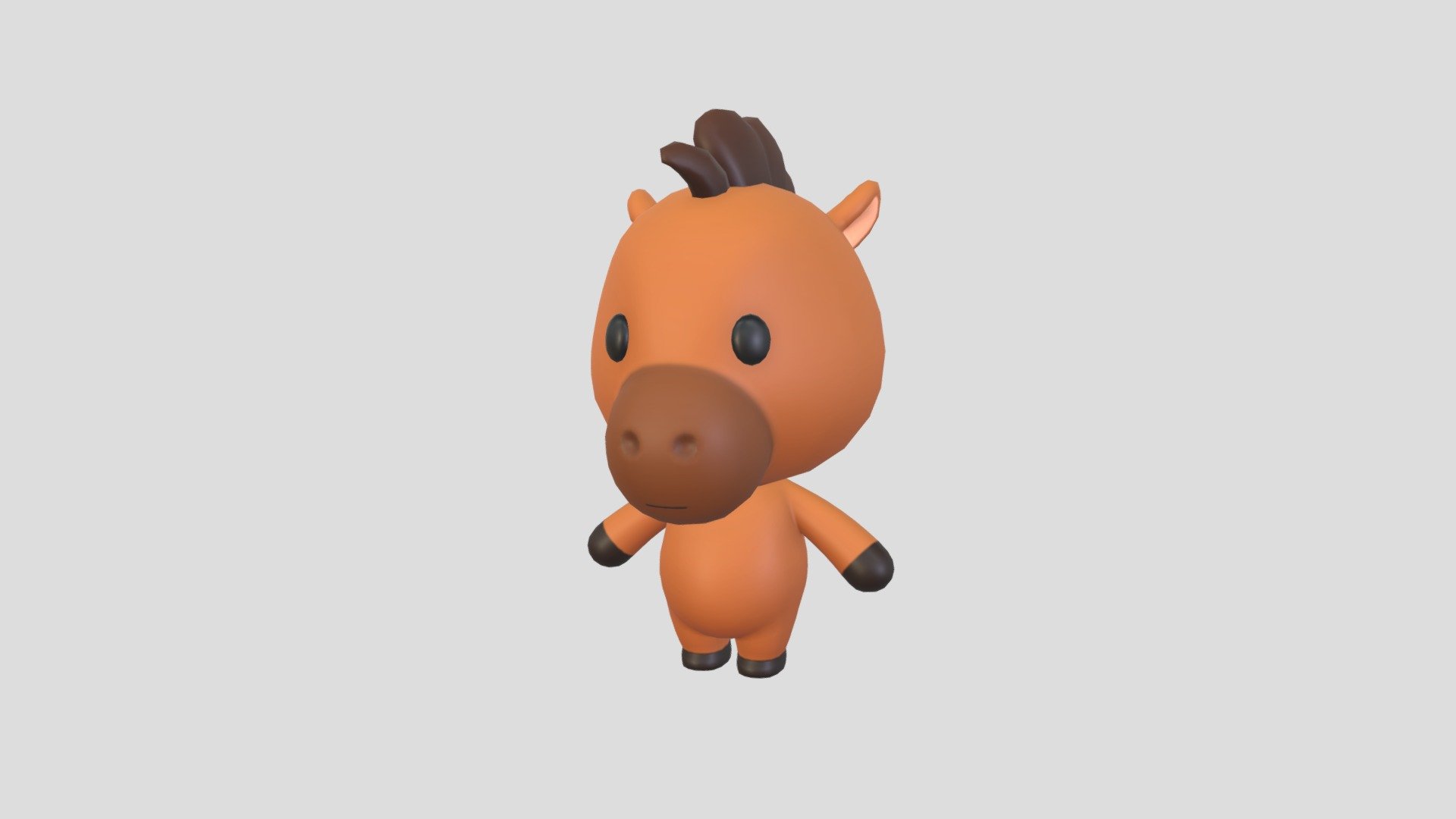 Character033 Horse — Sketchfab embed 3D viewer