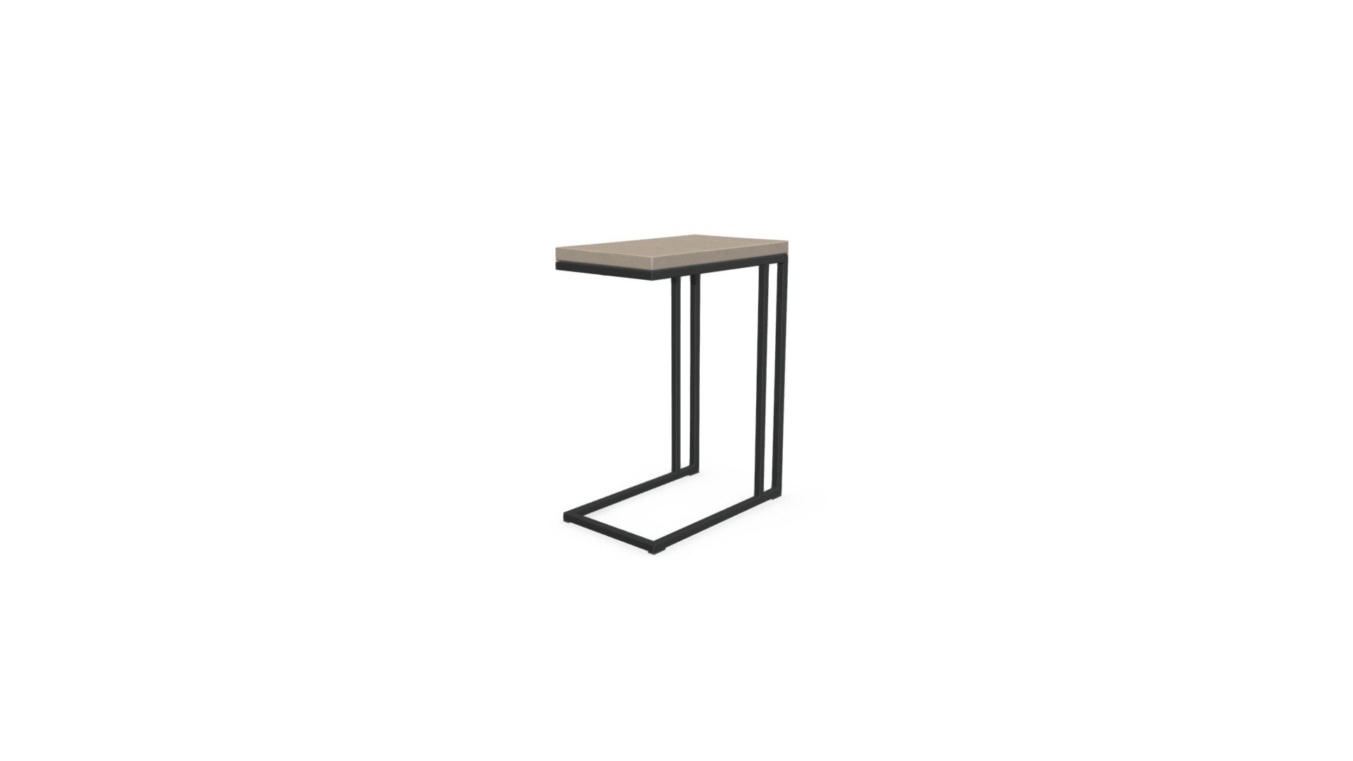 Edson side table, Cement and Metal