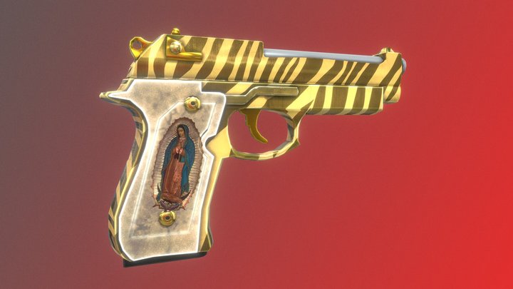 Beretta - Virgen de Guadalupe Skin 3D Model