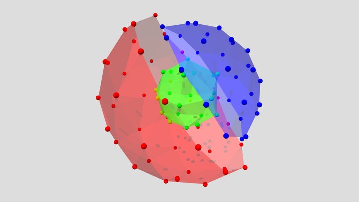 3 nekoncentricne 3D Model