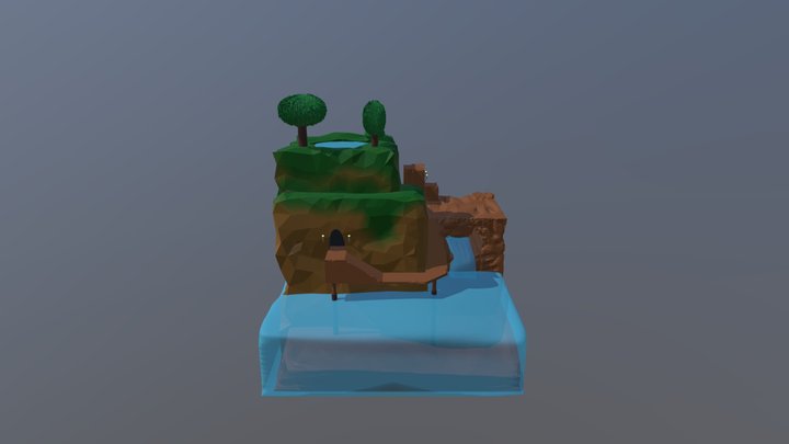 Isometric/Low Poly Sample Area 3D Model