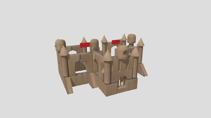 TreyB - Week08: Unit Block Advanced (Castle) 3D Model