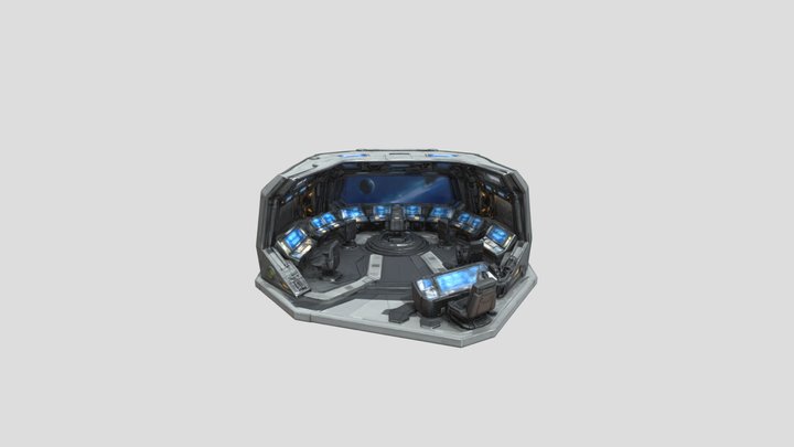 Galactic Command Station – Starship Bridge – Modello 3D gratuito STL