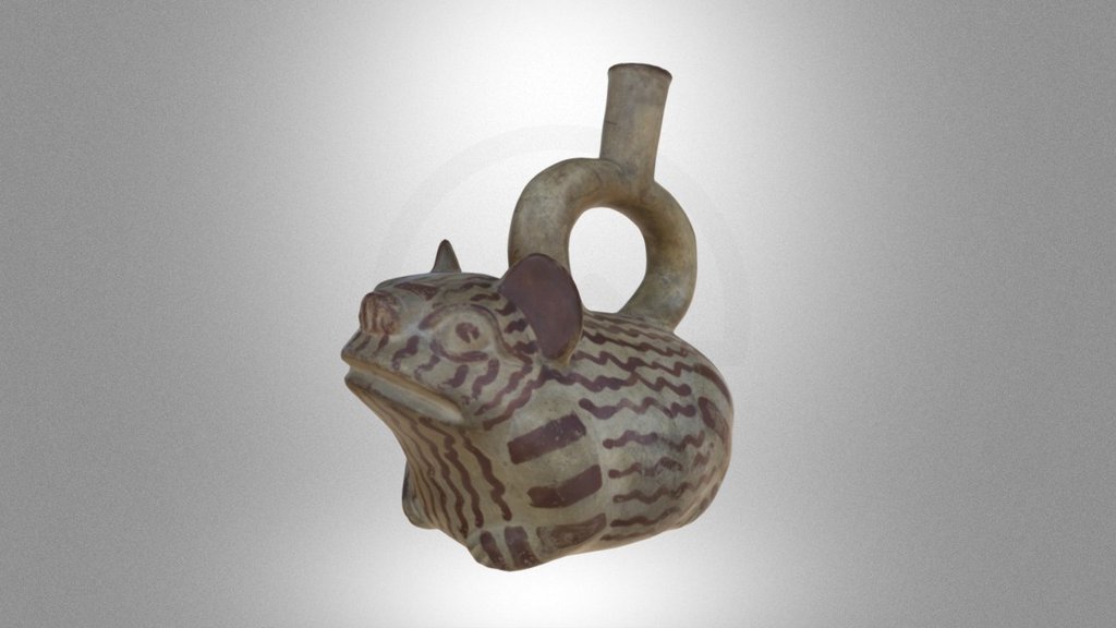 Frog-shaped vessel