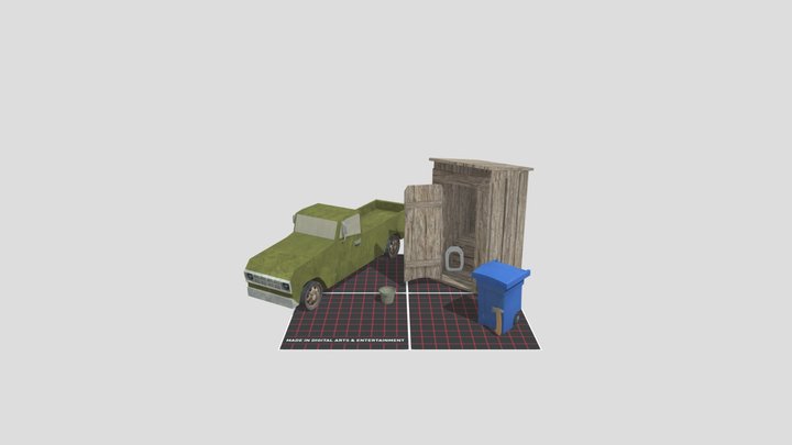 DAE 5 Finished props - Forest Loner 3D Model