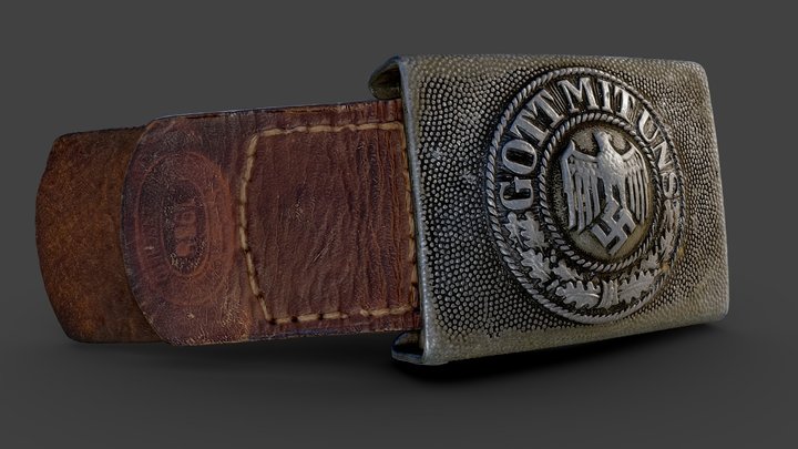 Scan: World War 2 German Belt Buckle 3D Model