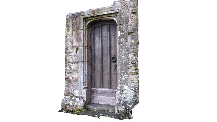 Old Church Door - Cornwall, UK 3D Model