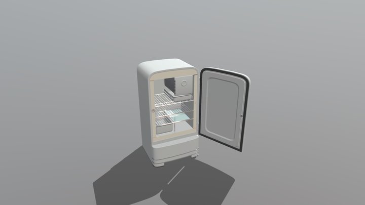 USSR Fridge 3D Model