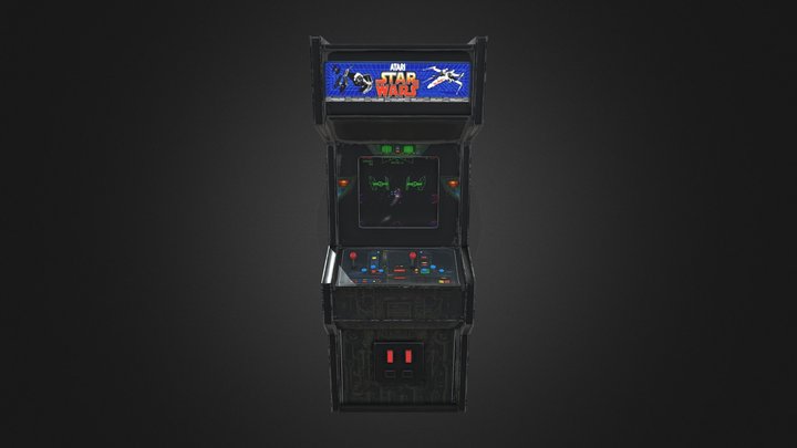 1980 arcade machine (Star wars) 3D Model